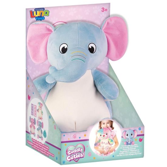 Λούτρινο Μαγικό Ελεφαντάκι Cuddly Cuties (23,50 x 16 x 26.50cm) | 5205698766275 Luna
