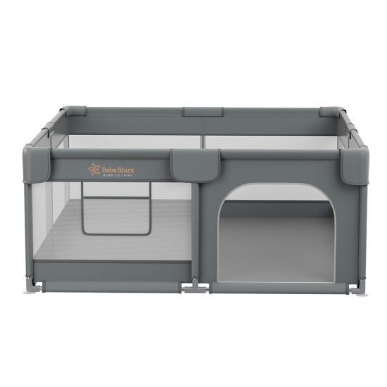 Πάρκο για μωρά τετράγωνο 150×150 Playzen Grey 880-100, Bebe Stars
