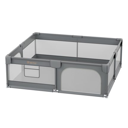 Πάρκο για Μωρά Ορθογώνιο 180×200 Playzen Grey 880-200, Bebe Stars
