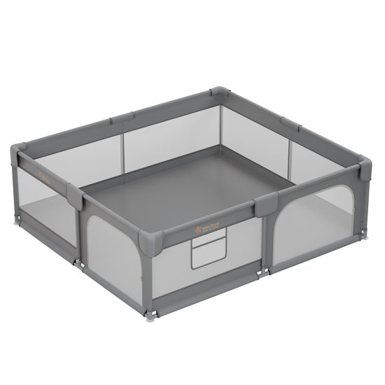 Πάρκο για Μωρά Ορθογώνιο 180×200 Playzen Grey 880-200, Bebe Stars