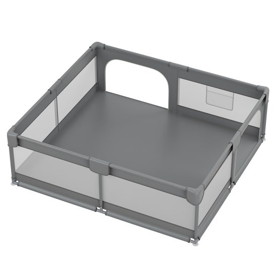 Πάρκο για Μωρά Ορθογώνιο 180×200 Playzen Grey 880-200, Bebe Stars