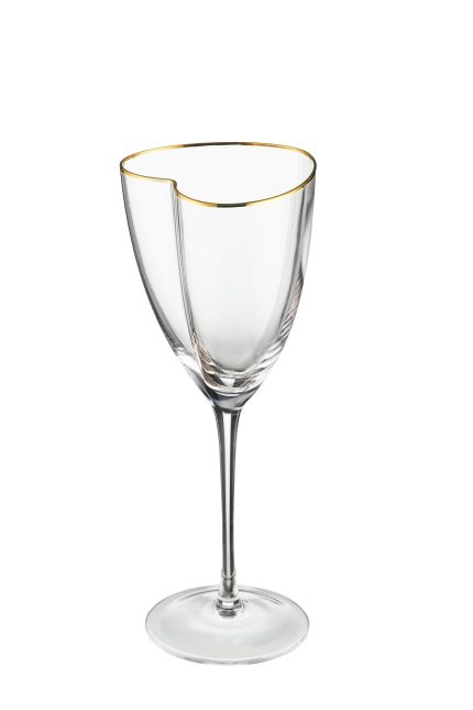 Ποτήρι Κρασιού σε Σχήμα Καρδιάς 340ml Heart | KR9940 Georgiou