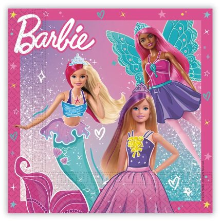 Χαρτοπετσέτες Barbie Fantasy (20 τμχ) | 94568