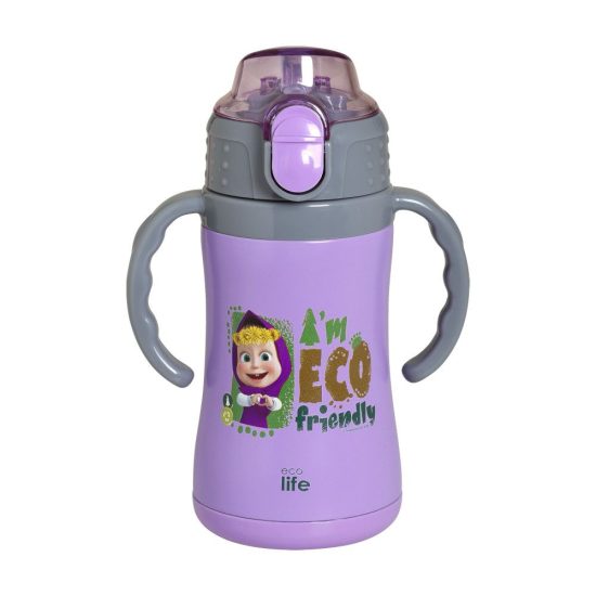 Παγούρι Θερμός Kids Thermos 'Masha - Eco Friendly' 300ml Lilac - Ecolife