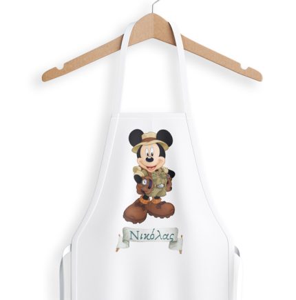 Βαπτιστική Ποδιά Νονού με Θέμα Mickey Mouse Safari | SUB1006196