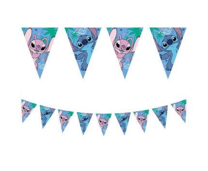 Τριγωνικά Σημαιάκια Stitch & Angel (230cm) | 96913