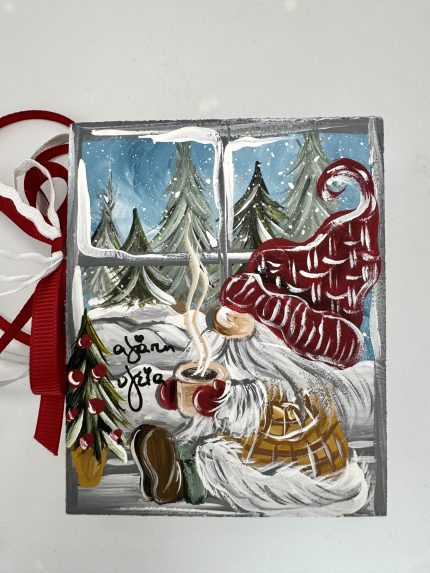 ΖΤΡ103Χ3 | Ξύλινος Κουμπαράς Στολισμένος & Ζωγραφισμένος στο Χέρι (10x8x3cm) ΖΤΡ103Χ3 | Ξύλινος Κουμπαράς Στολισμένος & Ζωγραφισμένος στο Χέρι (10x8x3cm)