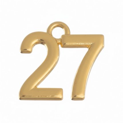 Μεταλλική Ημερομηνία ''26'' Χρυσό 50τμχ (2x2εκ) NU1923