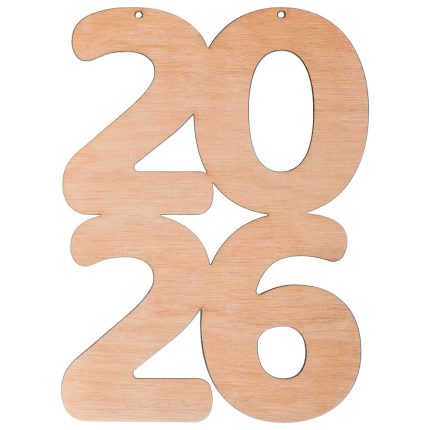 Ξύλινη Χρονολογία 2026 ΝΒ555 (15x20cm)