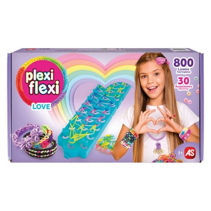AS Plexi Flexi Love Αργαλειός Με 800 Λαστιχάκια & 30 Αξεσουάρ 5+ - As Company