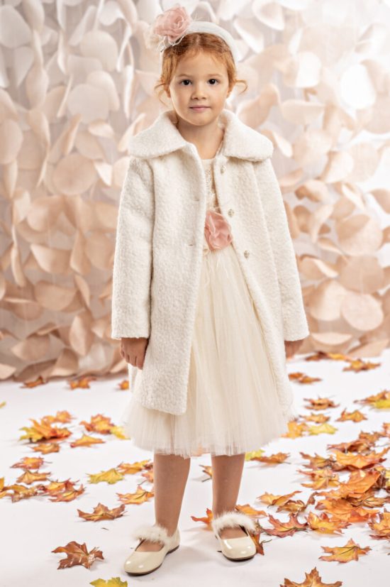 Βαπτιστικό Παλτό για Κορίτσι Off White | 125.701.4600