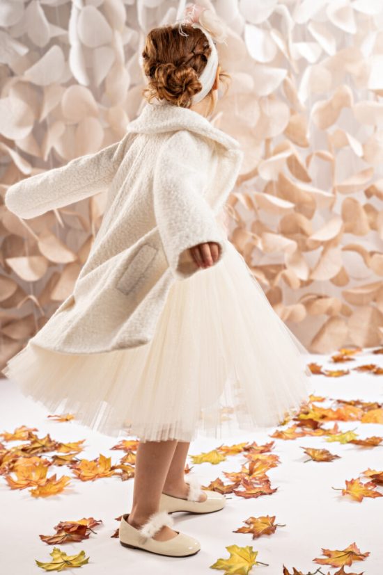 Βαπτιστικό Παλτό για Κορίτσι Off White | 125.701.4600