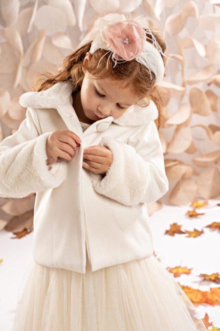 Βαπτιστικό Παλτό για Κορίτσι Off White | 125.801.3650