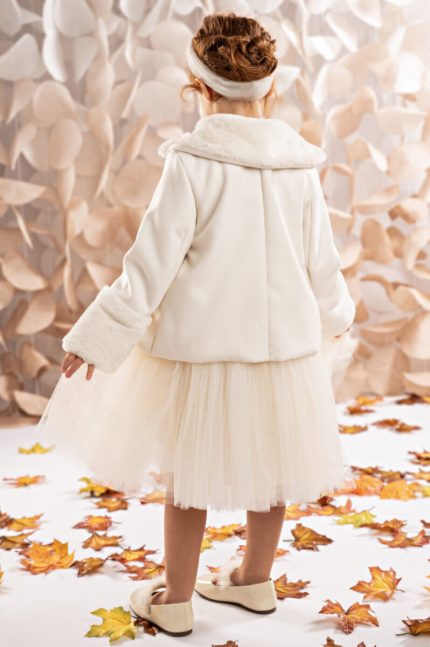 Βαπτιστικό Παλτό για Κορίτσι Off White | 125.801.3650