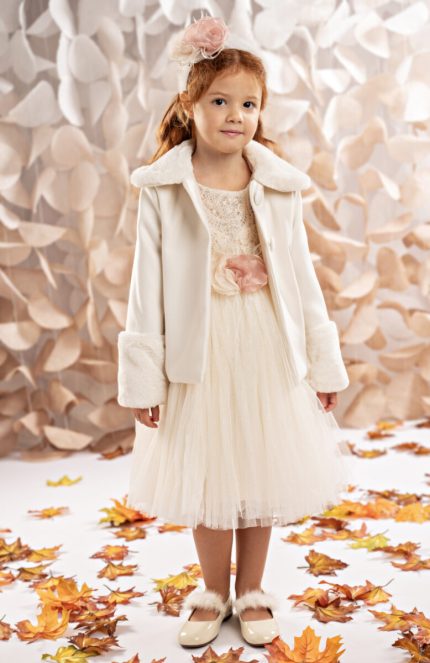 Βαπτιστικό Παλτό για Κορίτσι Off White | 125.801.3650