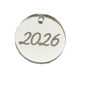2026 Plexiglass Ασημί Καθρέφτης 10τμχ 2εκ - Kaliso