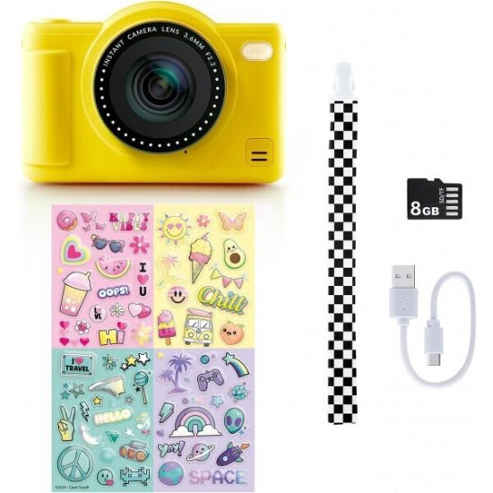 Photo Creator Ψηφιακή Φωτογραφική Μηχανή Digital Camera Κίτρινη 8+ - As Company