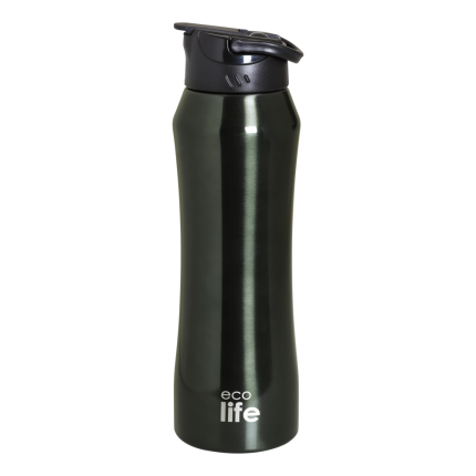Παγούρι Θερμός Black Thermos 550ml | Eσωτερικό Καλαμάκι 5208009001805 - Ecolife