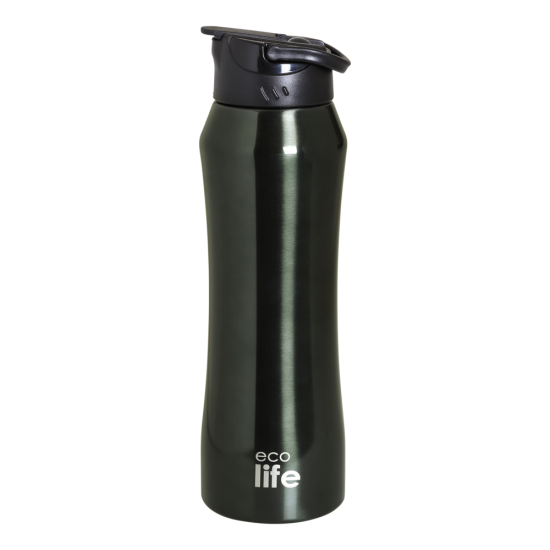Παγούρι Θερμός Black Thermos 550ml | Eσωτερικό Καλαμάκι 5208009001805 - Ecolife