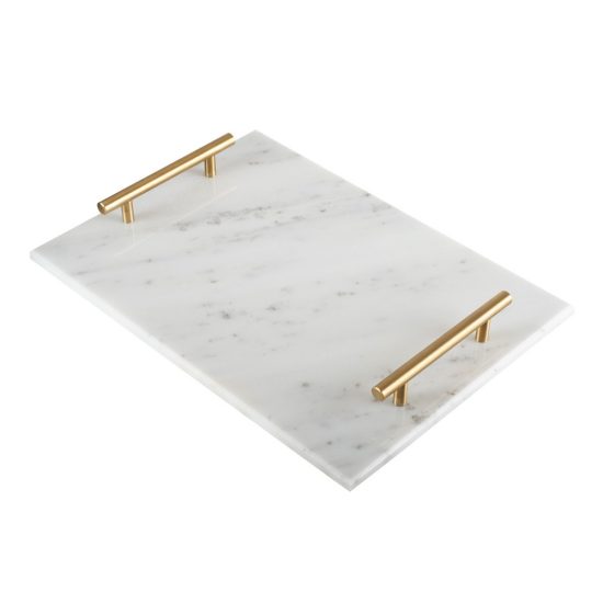 Δίσκος Μαρμάρινος με Χρυσά Χερούλια ML504 Δίσκος Μαρμάρινος με Χρυσά Χερούλια ML504