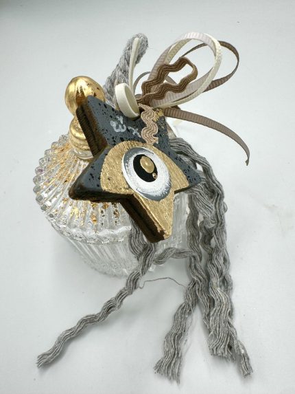 Ζ114Χ3 | Φοντανιέρα με Αστεράκι Ζωγραφισμένο στο Χέρι (9,1x6,7cm)