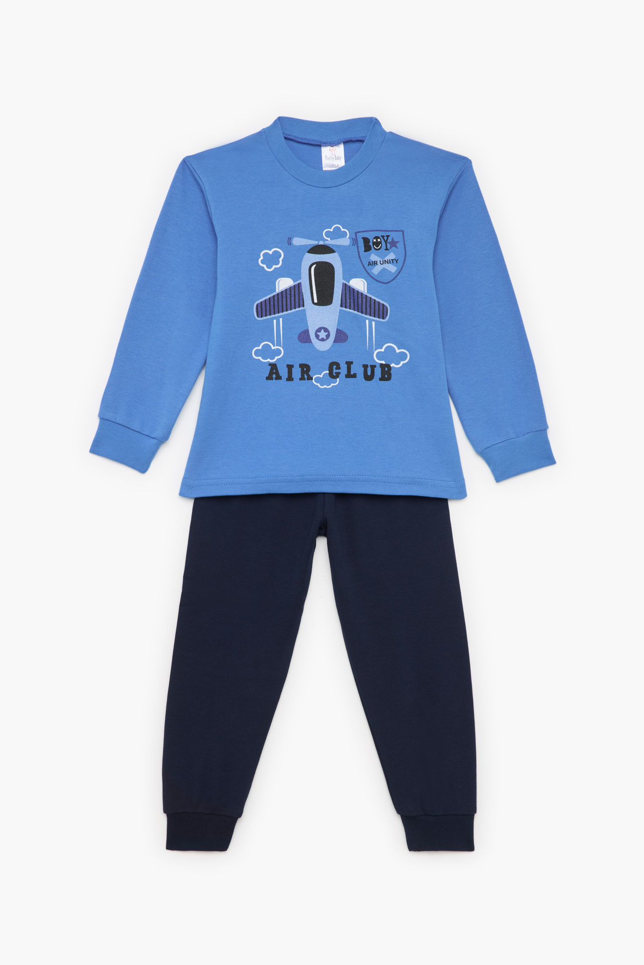 Πιτζάμα Βρεφική - Παιδική Χειμερινή με Τύπωμα Club Μπλέ Βαμβακερή 100% | Pretty Baby Πιτζάμα Βρεφική - Παιδική Χειμερινή με Τύπωμα Club Μπλέ Βαμβακερή 100% | Pretty Baby