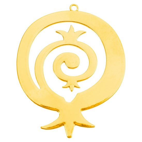 Μεταλλικό Χρυσό Ρόδι Ε39 (6x7cm) Μεταλλικό Χρυσό Ρόδι Ε39 (6x7cm)