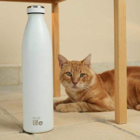 Μπουκάλι Θερμός White Thermos 1lt - Ecolife