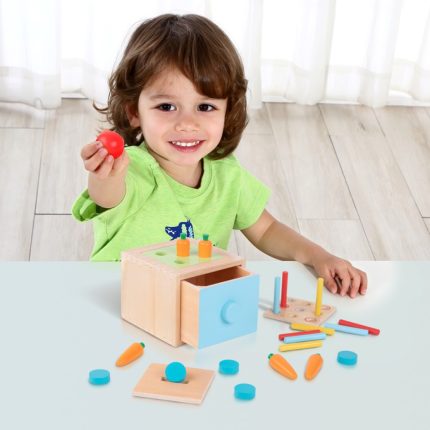 Ξύλινος Εκπαιδευτικός Κύβος 4 σε 1 Educational Box TK320 Montessori 6972633374497 - Tooky Toy