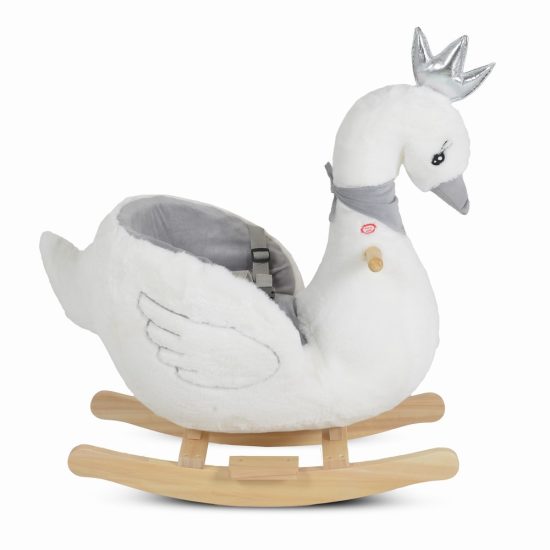 Κουνιστός Λούτρινος Κύκνος Plush Rocking Animal Swan 3800146231842 12m+ - Moni Toys