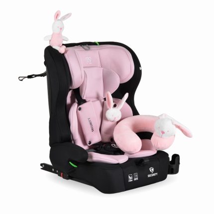 Moni Κάθισμα Αυτοκινήτου Security Isofix 76-150cm (9-36kg) Baby Pink 3801005153299