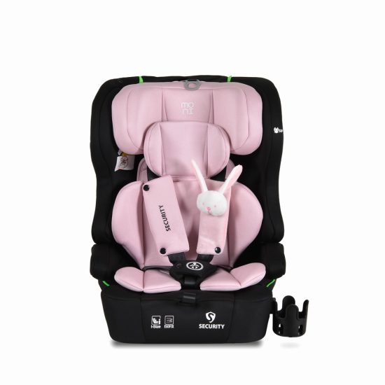 Moni Κάθισμα Αυτοκινήτου Security Isofix 76-150cm (9-36kg) Baby Pink 3801005153299