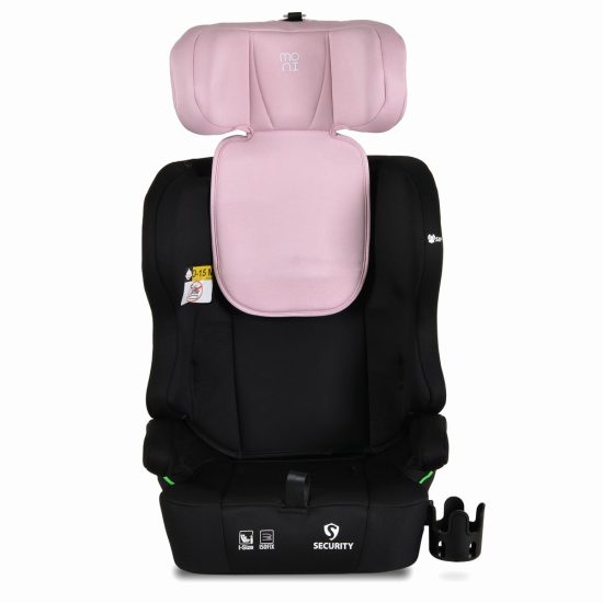 Moni Κάθισμα Αυτοκινήτου Security Isofix 76-150cm (9-36kg) Baby Pink 3801005153299