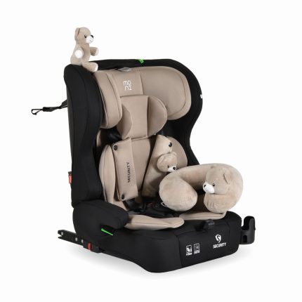 Moni Κάθισμα Αυτοκινήτου Security Isofix 76-150cm (9-36kg) Cool Beige 3801005153305
