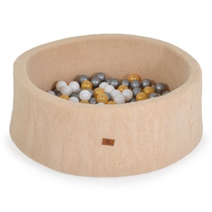 Moni Toys Μαλακή Πισίνα Boucle Beige με 200τμχ Μπάλες 3801005602155 12m+