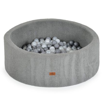 Moni Toys Μαλακή Πισίνα Boucle Grey με 200τμχ Μπάλες 3801005602124 12m+