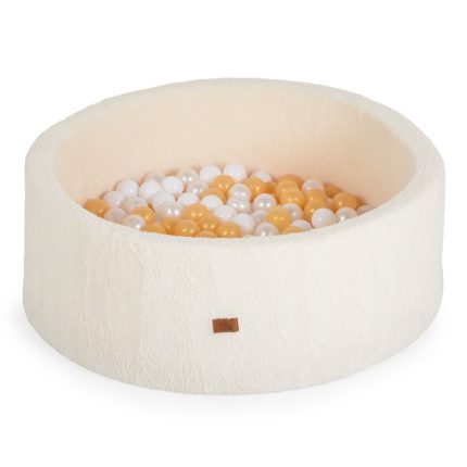 Moni Toys Μαλακή Πισίνα Boucle Ivory με 200τμχ Μπάλες 3801005602131 12m+
