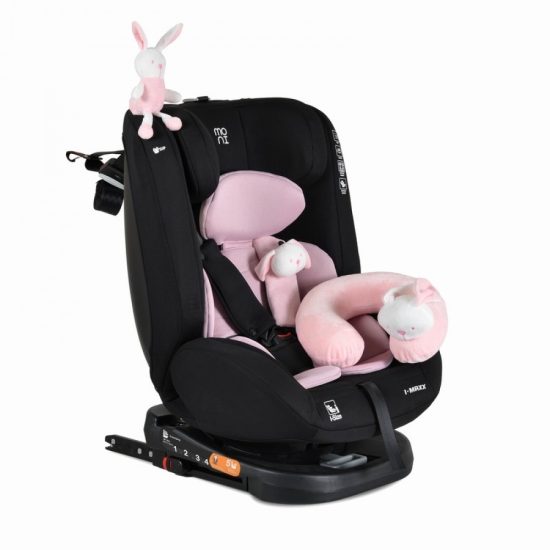 Moni Κάθισμα Αυτοκινήτου Isofix i-Maxx 40-150cm Baby Pink 3801005153336