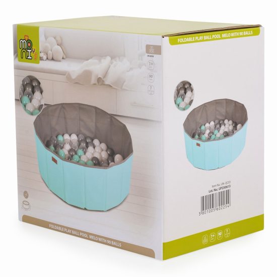 Moni Toys Ανδιπλούμενη Πισίνα Foldable Play Ball Pool Melo (90 balls) Mint 3801005602254