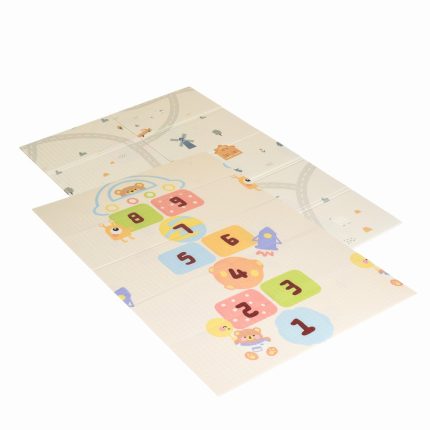 Moni Toys Χαλάκι Δραστηριοτήτων Αναδιπλούμενο Διπλής Όψης (180×120εκ) XPE Play Mat Digital Track 3801005602216