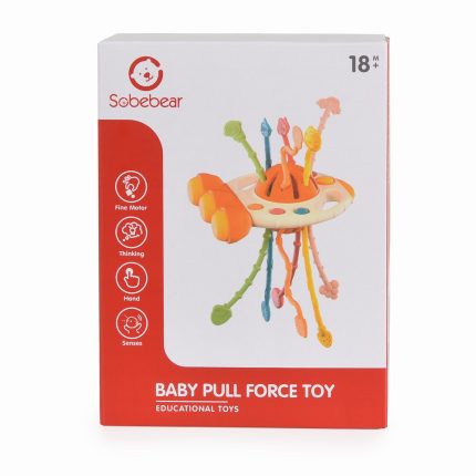 Παιχνίδι Σιλικόνης Baby Pull Toy UFO Blue 3801005602483 18m+ - Sobebear
