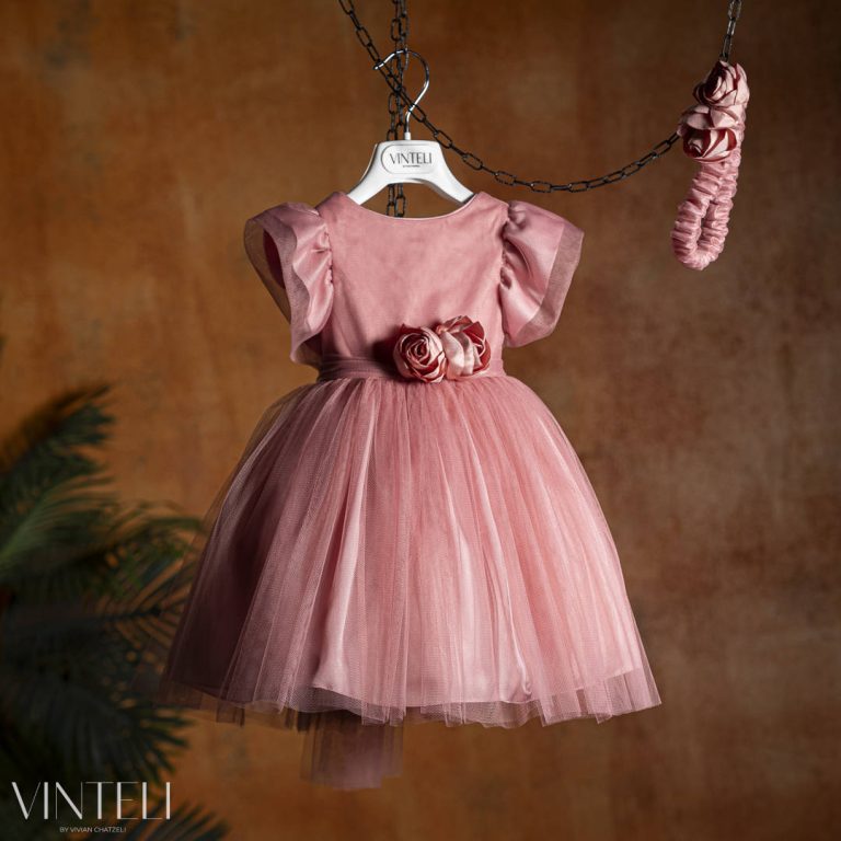 Βαπτιστικό Φορεματάκι για κορίτσι Σάπιο Μήλο 8406, Vinteli