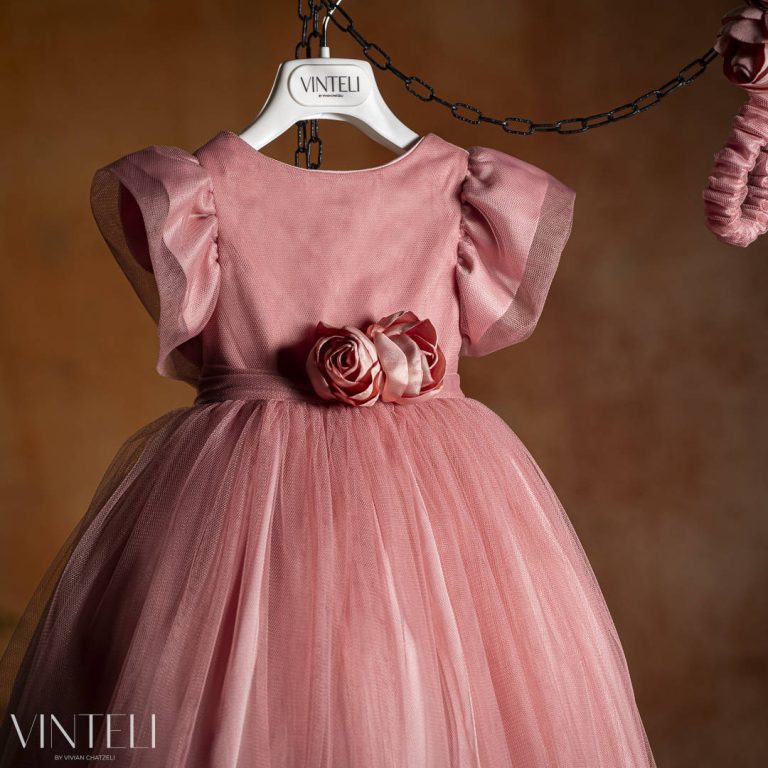 Βαπτιστικό Φορεματάκι για κορίτσι Σάπιο Μήλο 8406, Vinteli