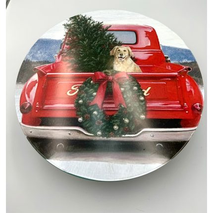 Β90Β4 | Τουρτιέρα Με Βάση Σκύλος σε Αυτοκίνητο (10x29cm)