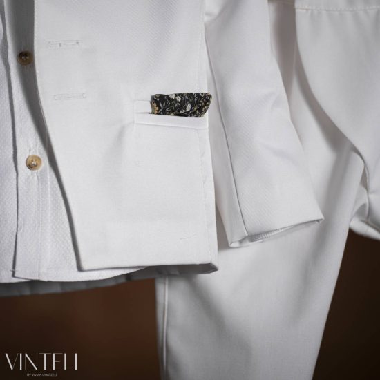 Βαπτιστικό Κοστουμάκι για αγόρι Ιβουάρ 9402, Vinteli