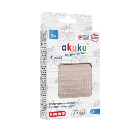 Θερμοφόρα με Κουκούτσια από Κεράσι (13x16cm) – Beige - Akuku