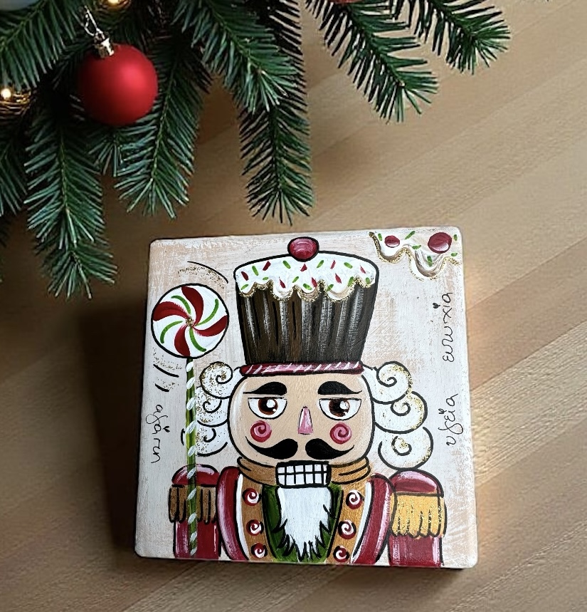 0/18ΛΖΧ3 | Πέτρινο Σουβέρ Ζωγραφισμένο στο Χέρι (10cm) 0/18ΛΖΧ3 | Πέτρινο Σουβέρ Ζωγραφισμένο στο Χέρι (10cm)