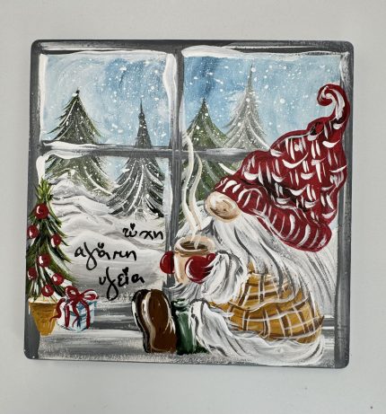 Σουβέρ Πέτρινο Στολισμένο & Ζωγραφισμένο στο Χέρι (10cm) | 0/18ΛΖΧ2