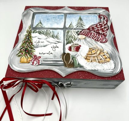 ΖΛΣ1Χ8 | Ξύλινο Κουτί Στολισμένο & Ζωγραφισμένο στο Χέρι (5,5x22x20cm) ΖΛΣ1Χ8 | Ξύλινο Κουτί Στολισμένο & Ζωγραφισμένο στο Χέρι (5,5x22x20cm)