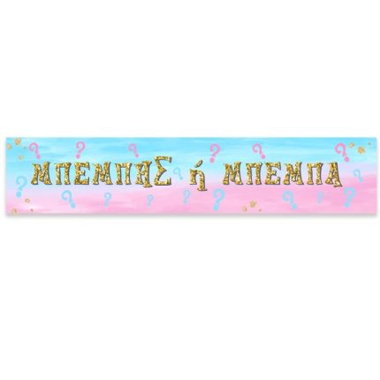 Banner με Μήνυμα Gender Reveal 1,30μ | P25914